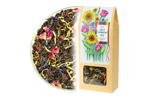 Herbata Czarna EARL GREY RAINBOW (KT) (50g) Delikatne Nuty Przypraw!
